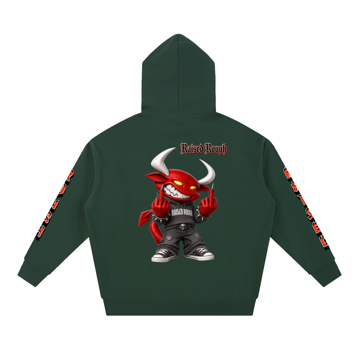 Raised Rough Logo hoodie Essential Heavyweight Hoodie