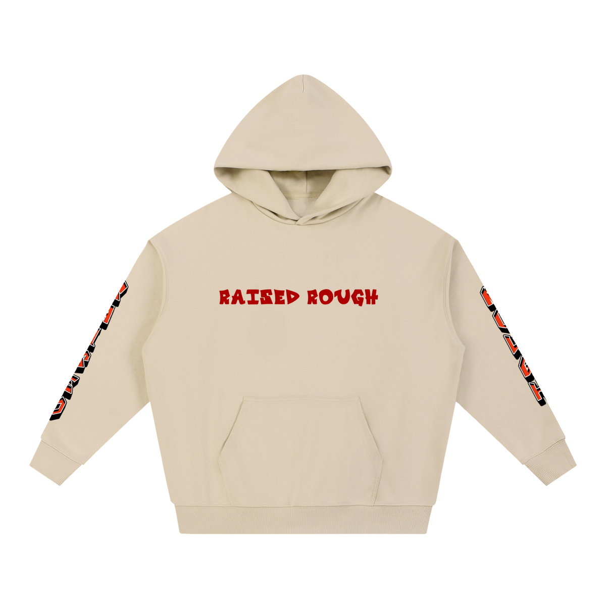 Raised Rough Logo hoodie Essential Heavyweight Hoodie