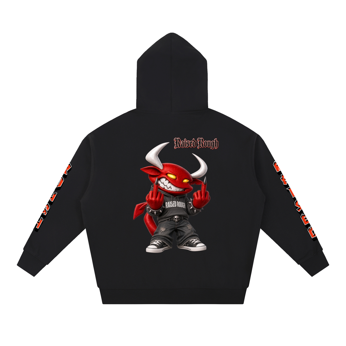 Raised Rough Logo hoodie Essential Heavyweight Hoodie