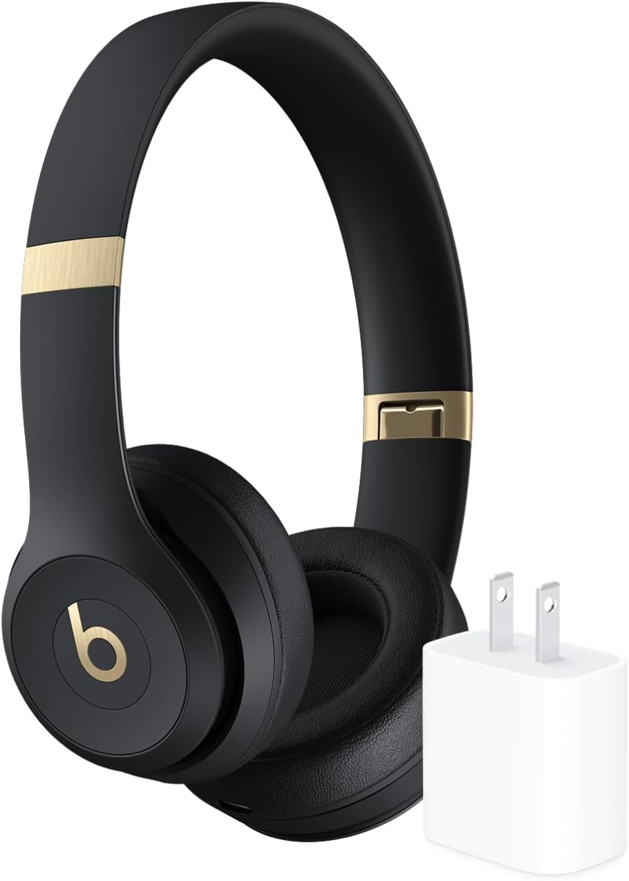 Beats Solo 4 - Wireless On-Ear Bluetooth Headphones, Up to 50-Hour Battery Life, Ultra-Lightweight Comfort, Powerful and Balanced Sound, Apple & Android Compatible - Matte Black