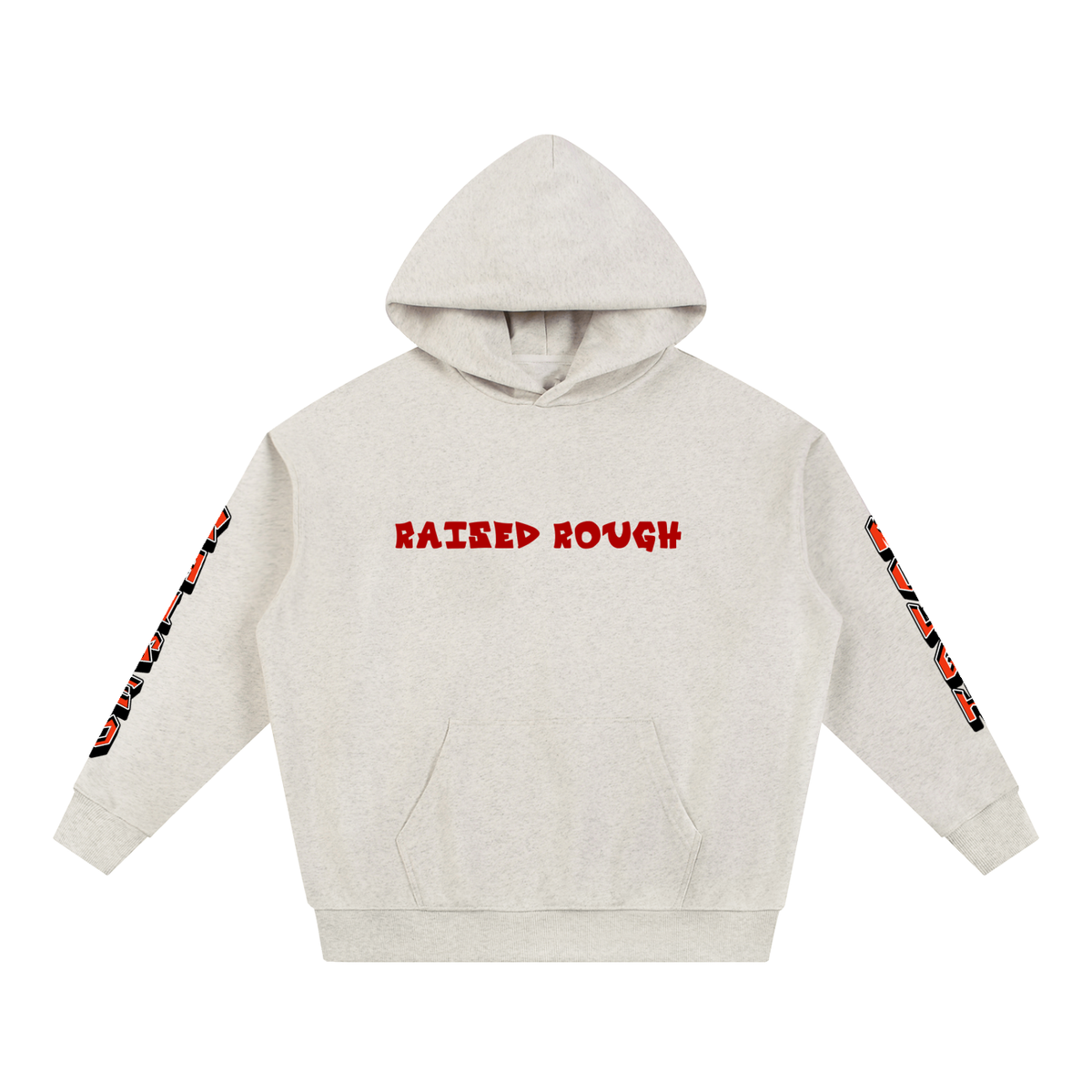 Raised Rough Logo hoodie Essential Heavyweight Hoodie