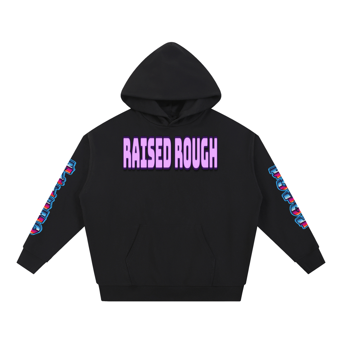 RAISED ROUGH Purple Monster Hoodie