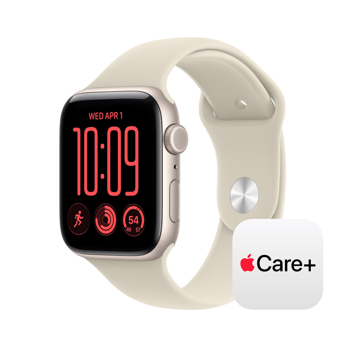 Apple Watch SE 3 [GPS 40mm] Smartwatch with Starlight Aluminum Case with Starlight Sport Band - S/M. Fitness and Sleep Trackers, Heart Rate Monitor, Always-On Display, Water Resistant