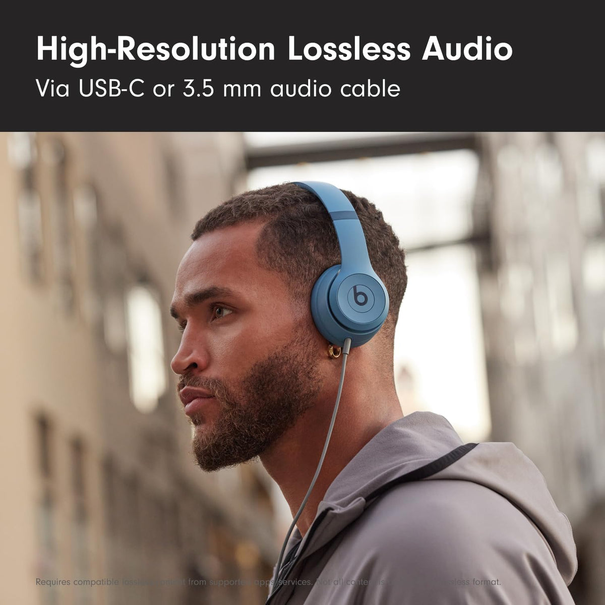 Beats Solo 4 - Wireless On-Ear Bluetooth Headphones, Up to 50-Hour Battery Life, Ultra-Lightweight Comfort, Powerful and Balanced Sound, Apple & Android Compatible - Matte Black