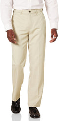 Amazon Essentials Men's Classic-Fit Expandable-Waist Flat-Front Dress Pants