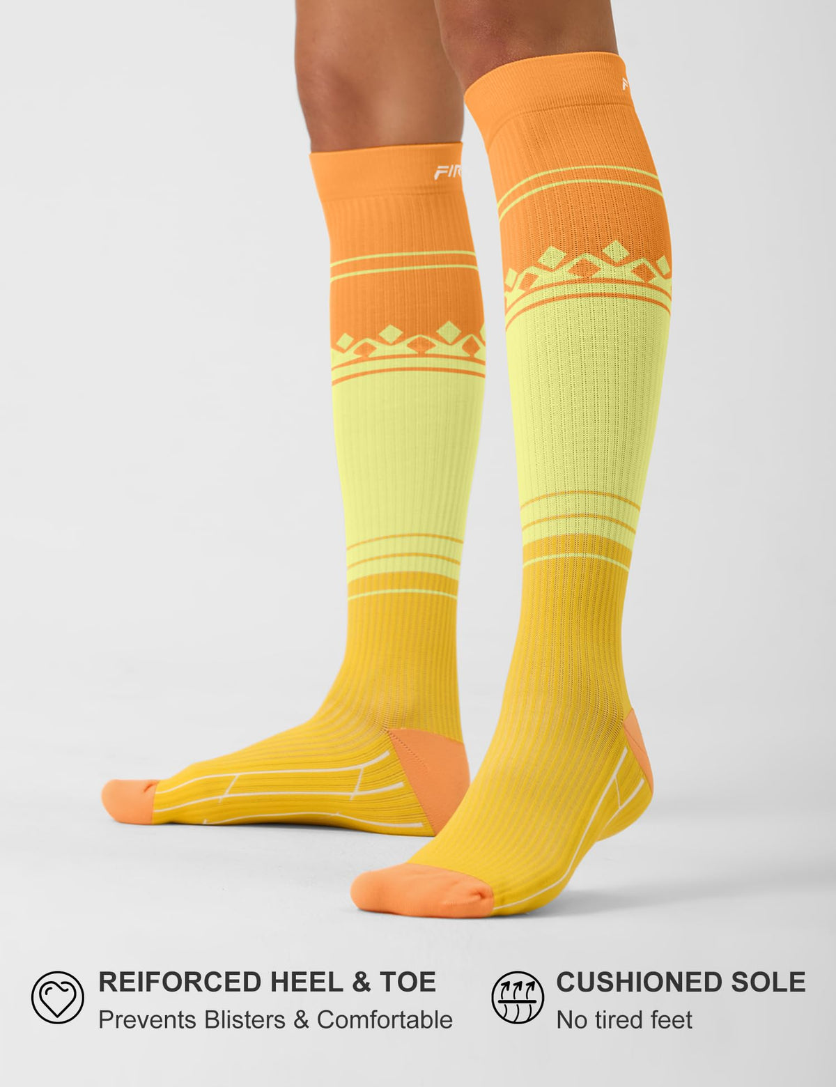 FITRELL 3 Pairs Compression Socks for Women and Men 20-30mmHg-Circulation Support Socks