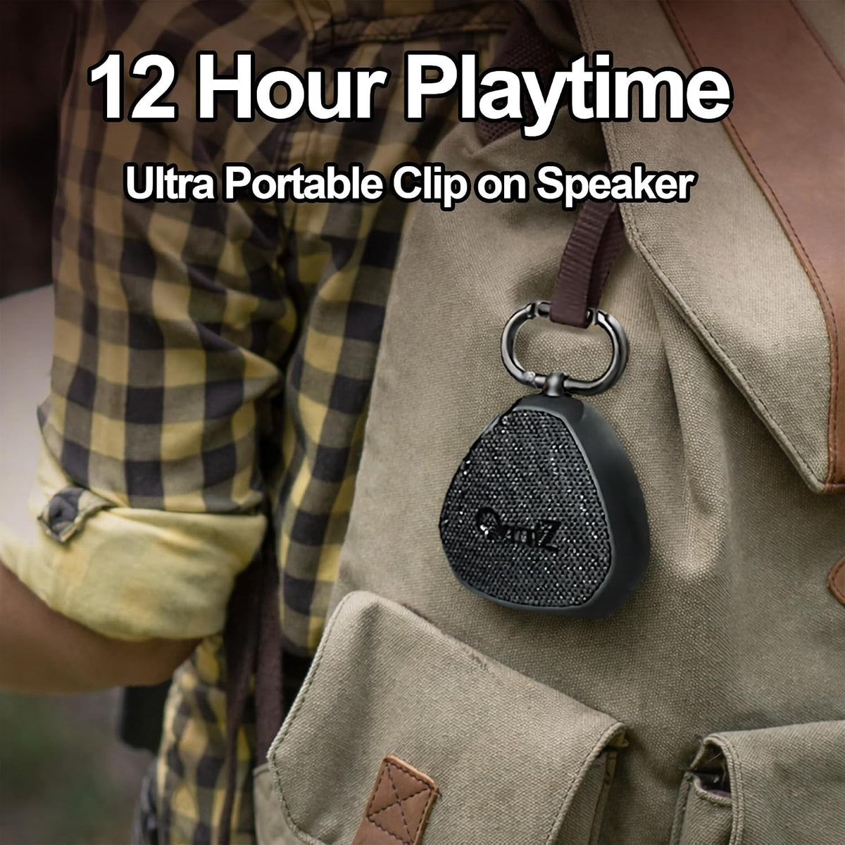 OontZ Angle 3 Gen 4 Portable Bluetooth Speaker, 12W, 24-Hour Playtime