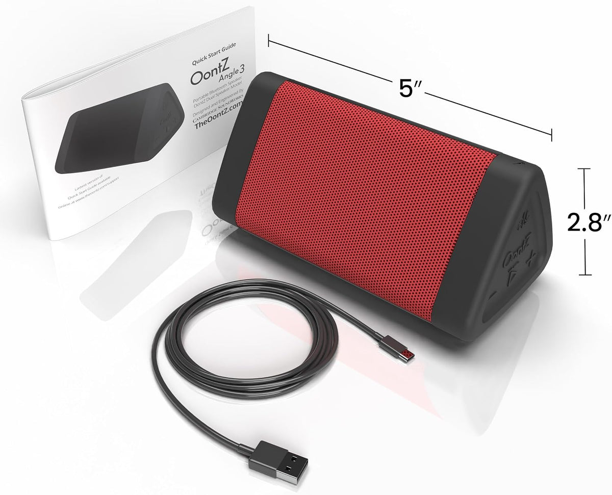 OontZ Angle 3 Gen 4 Portable Bluetooth Speaker, 12W, 24-Hour Playtime