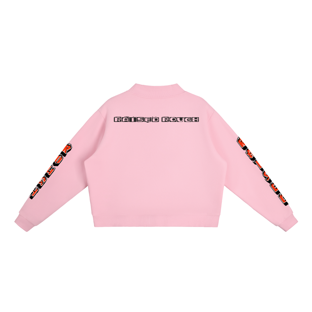 Essential Fleece Mock-Neck Crew Sweatshirt