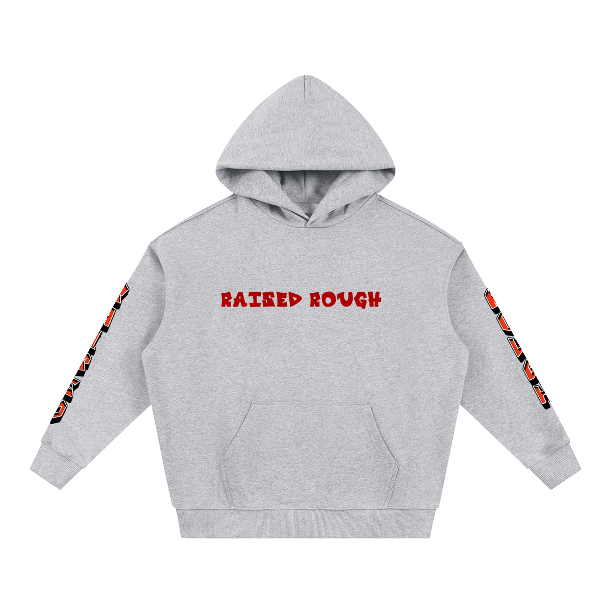 Raised Rough Logo hoodie Essential Heavyweight Hoodie
