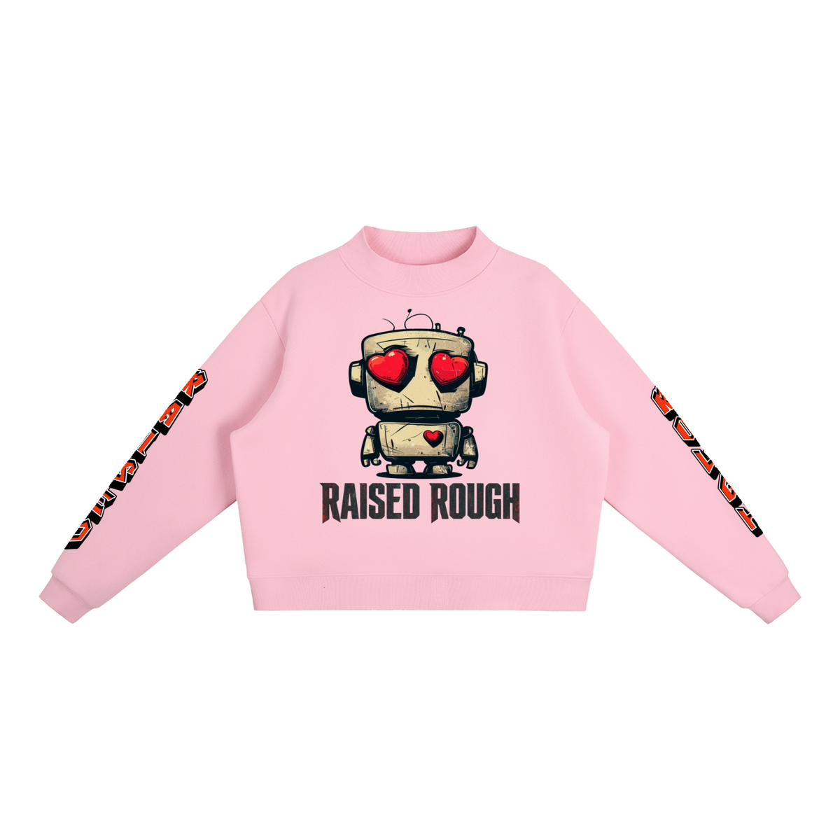 Essential Fleece Mock-Neck Crew Sweatshirt
