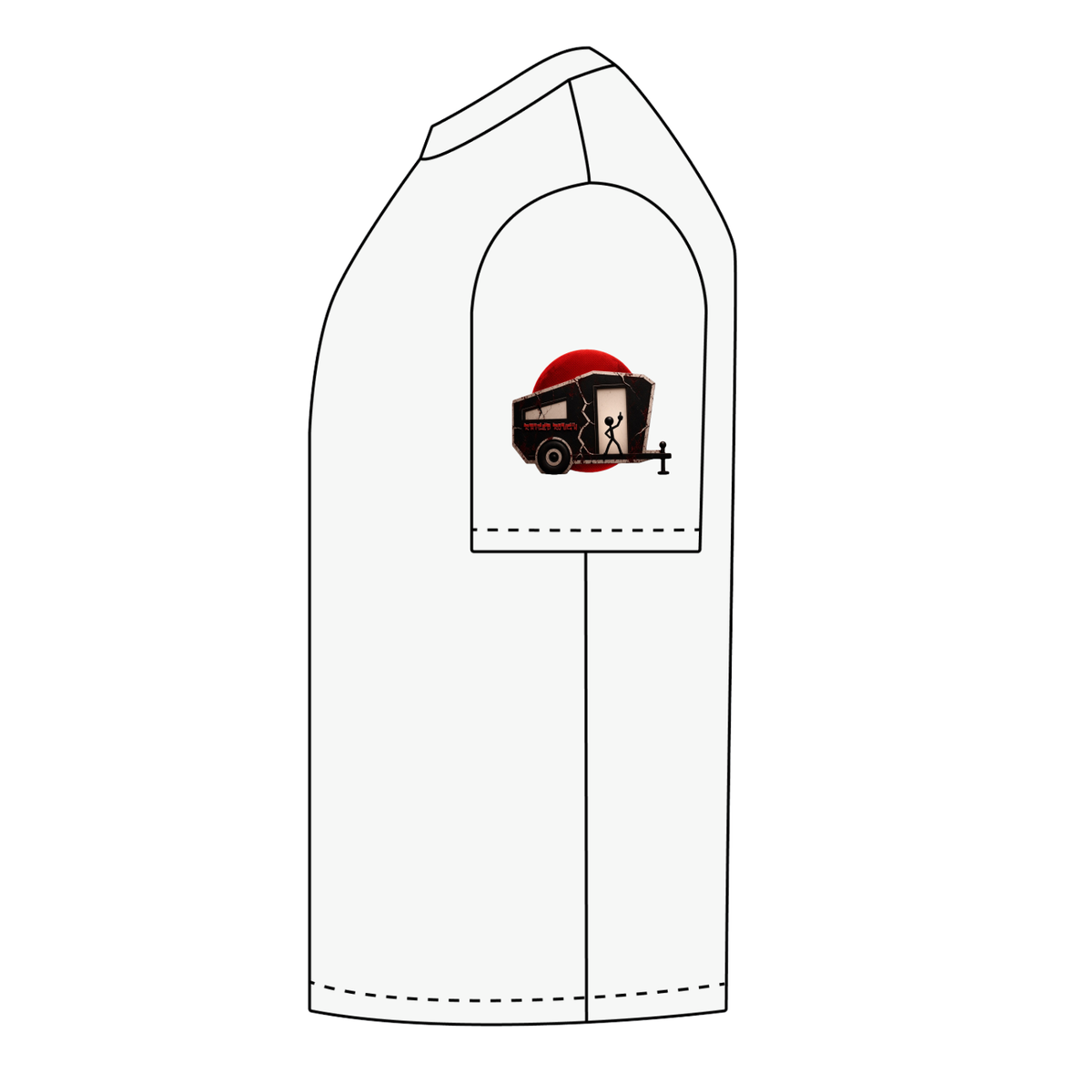 Raised Rough_Triple Scoop Drip_Essential Heavyweight Cotton T-Shirt