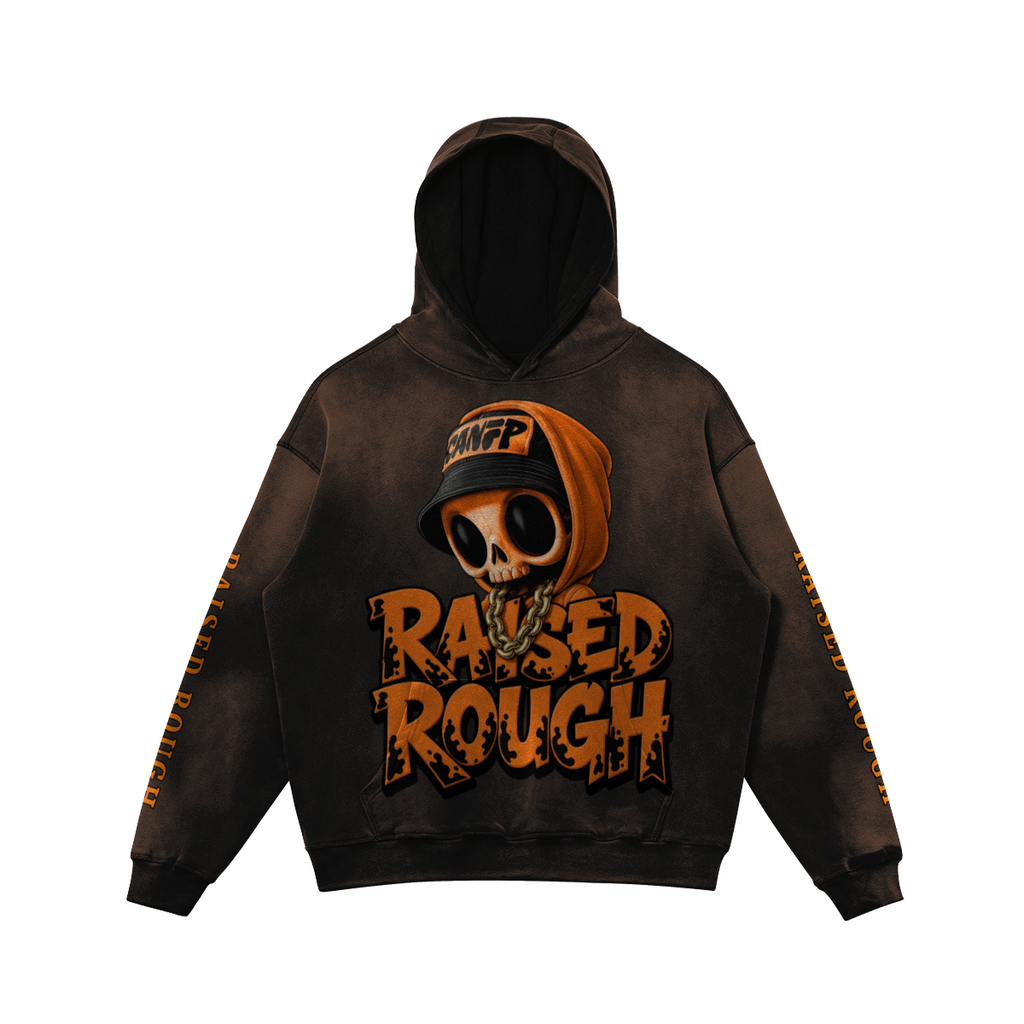 RAISED ROUGH SKULLY Hoodie
