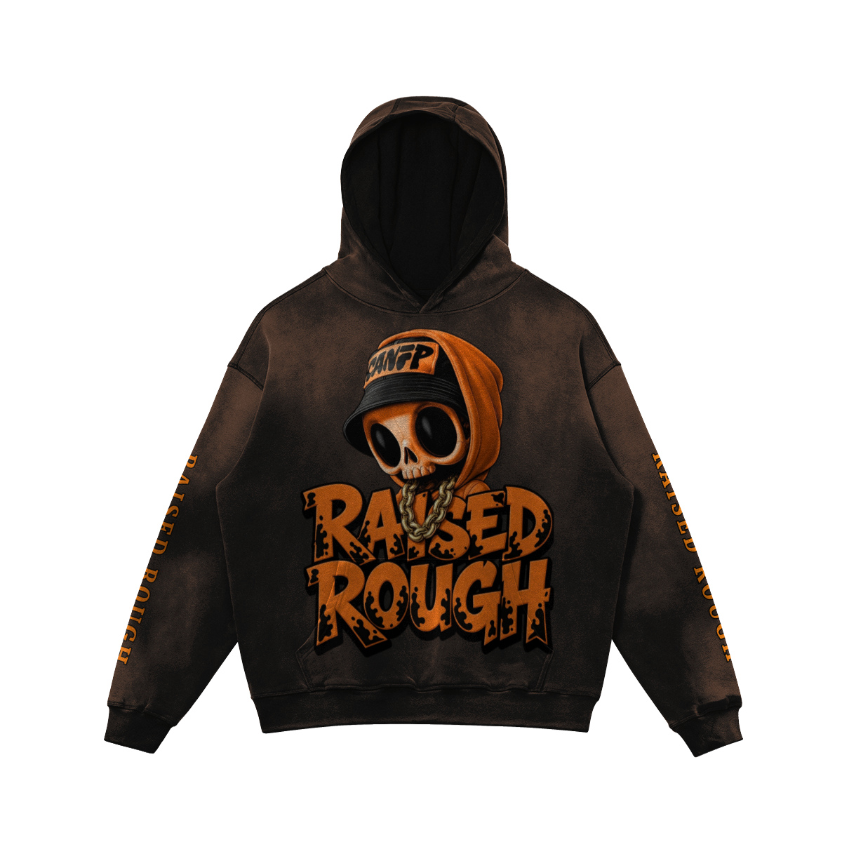 RAISED ROUGH SKULLY Hoodie